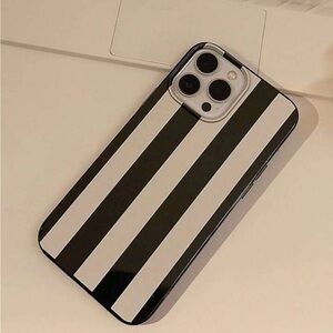 Black and White Striped Phone Case